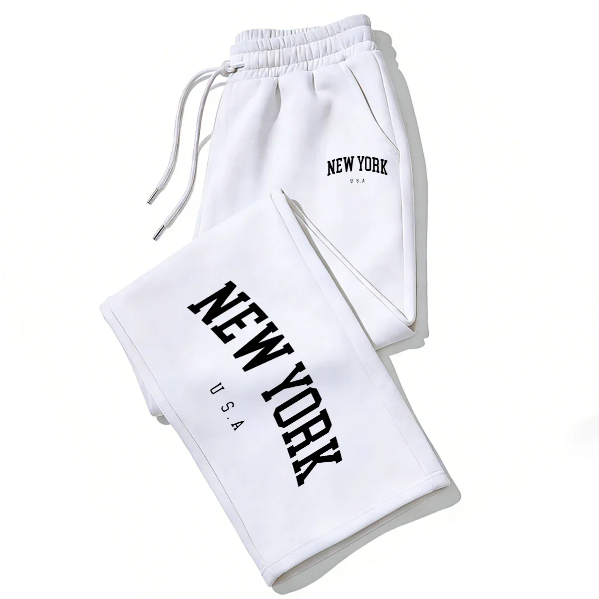 

NEW YORK Printed Jogger Pants for Men & Women High Quality Breathable Sweatpants for Running Casual Wear