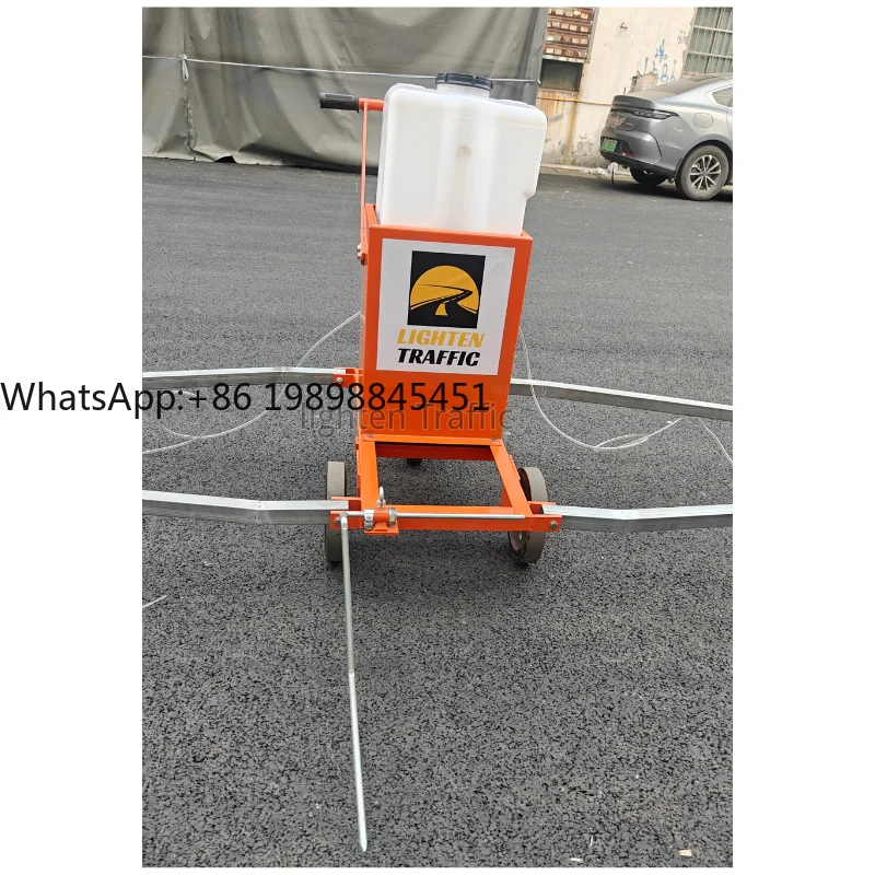 

Manual Walk Behind Road Pre Marking Water Line Machine for Parking Lot Sports Court Layout