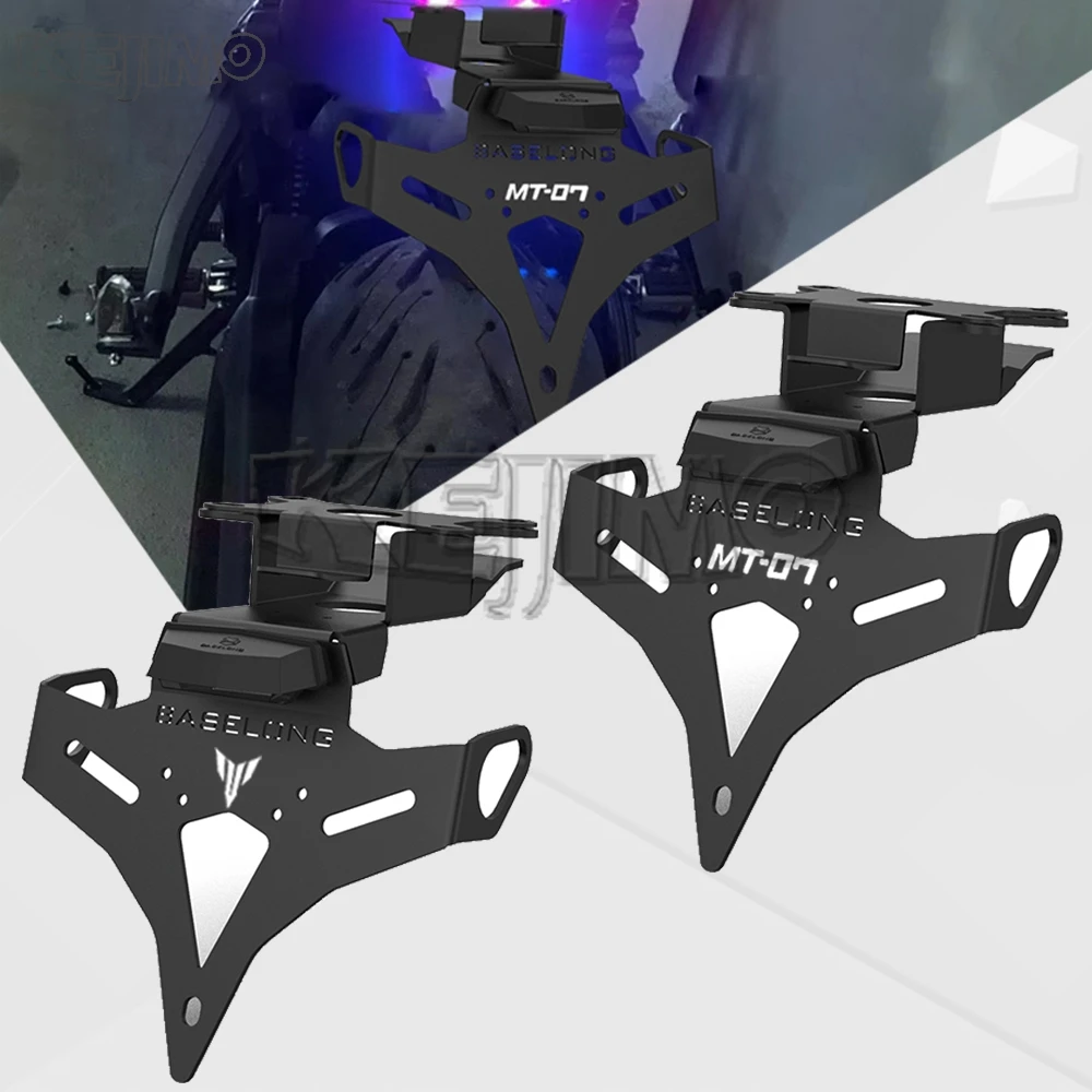 

MT07 MT-07 Y-AMT Motorcycle LED License Plate Light Bracket Frame Tail Tidy Fender Eliminator For Yamaha MT-07 / Y-AMT 2025-2027