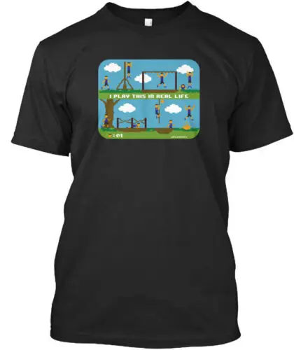 8 Bit Ocr Obstacle Course Race T-Shirt Made in the USA Size S to 5XL