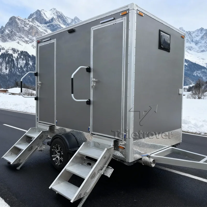 

Мобильный туалет-прицеп класса люкс Multicab: полностью укомплектованный портативный санузел для мероприятий и свадеб