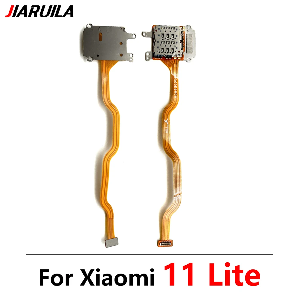 20 Pcs SIM Card Reader Holder Slot Flex Ribbon Cable Connector Board For Xiaomi 11 Lite