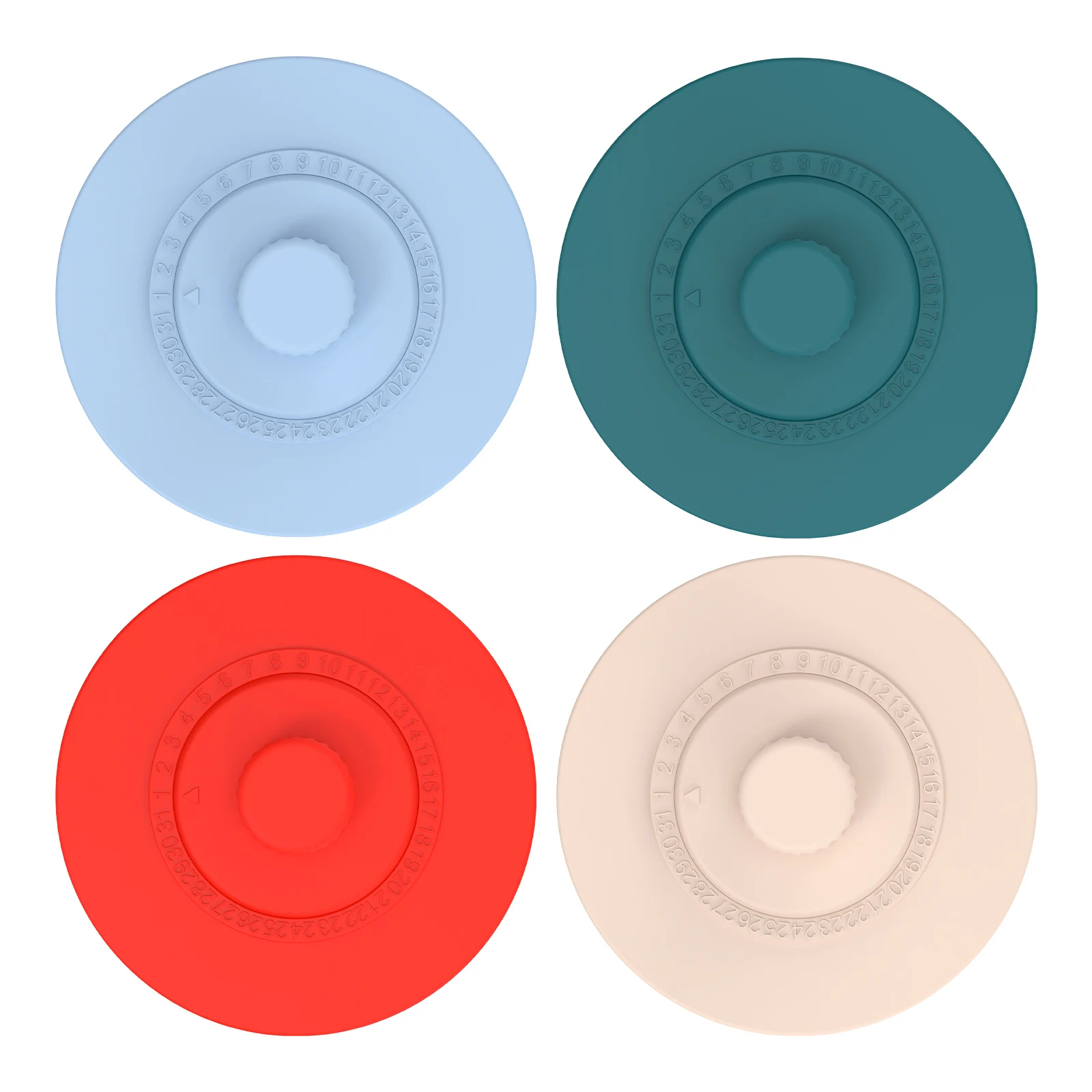 4 Pcs Silicone Fermentation Lids for Wide Mouth Mason Jars Reusable Fermenter Caps Fermentation Kit for Sauerkraut Pickle Kit