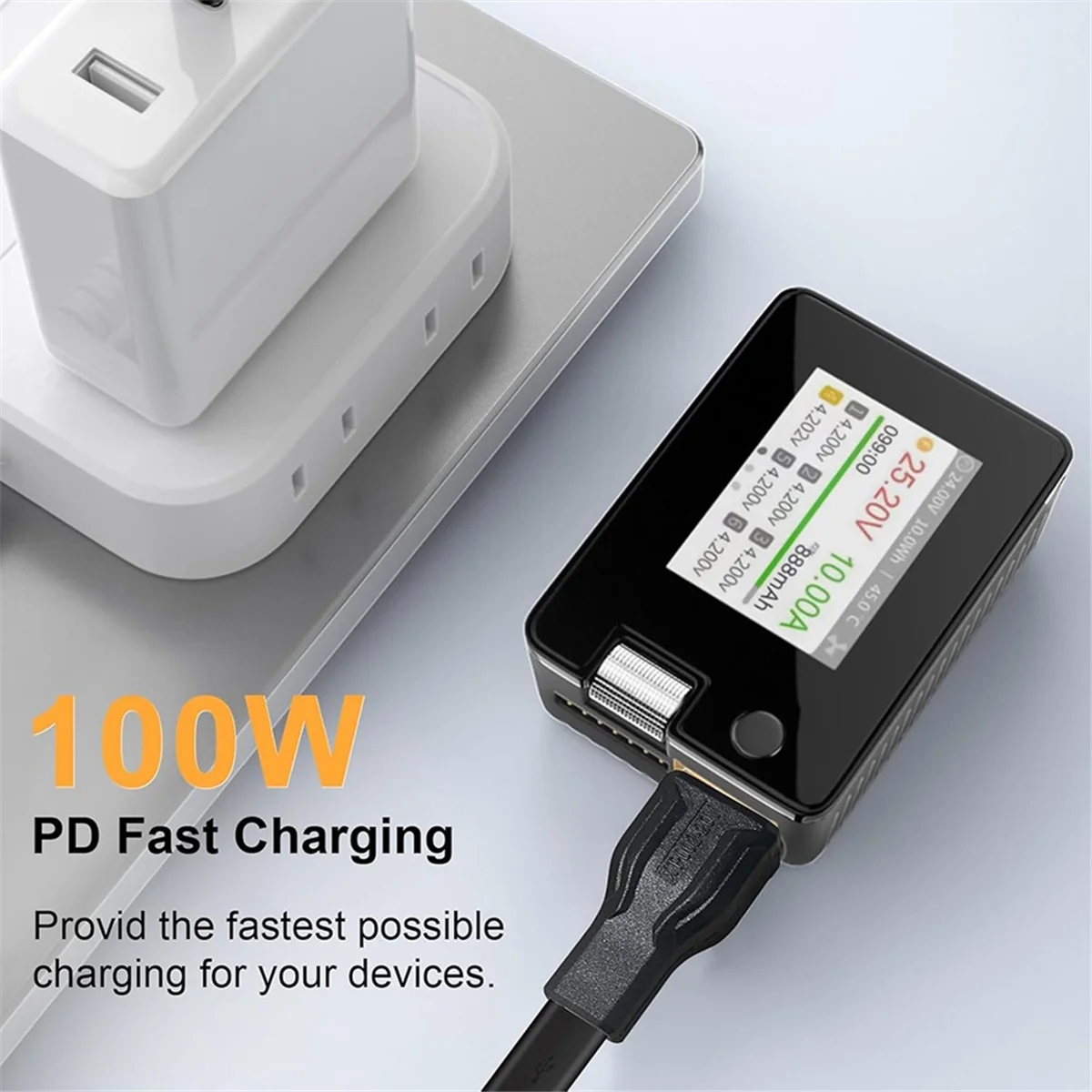 

ABLK 2PCS USB C to XT60 Adapter Type-C to XT60 Female 100W 20V/5A Charging Connector for RC Model Energy Storage Power