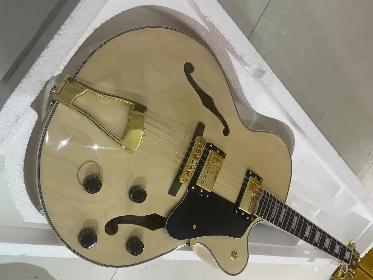 G Custom L-5 Jazz Guitar CES Archtop Semi Hollow Electric Guitar In Stock