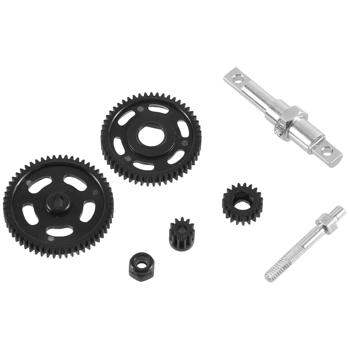 

ABQR Transmission Steel Spur Gear Set for 1/24 RC Crawler Axial SCX24 AXI90081 AXI00002 C10 AXI00001 Upgrade Parts