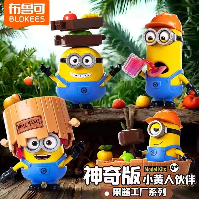 

Blokees Minions Partners Magic Edition Vol 2 Despicable Me Building Block Figures Cartoon Ornament Toy Gift For Boys