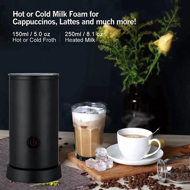 Domowe elektryczne urządzenie do spieniania mleka mikser do czekolady Cappuccino kawa Latte mikser przenośny Blender - EU