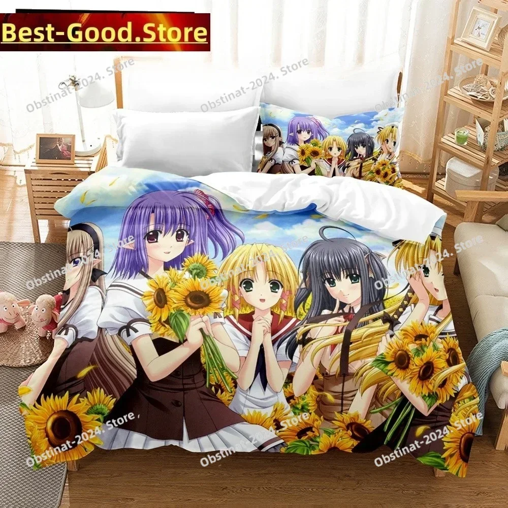 New 3D Priningt Kawaii Girls Yae Sakura (Shuffle!) Printed Bed Set Duvet Cover Pillowcase Bedding Set Bed Linen Sheet Quilt Full