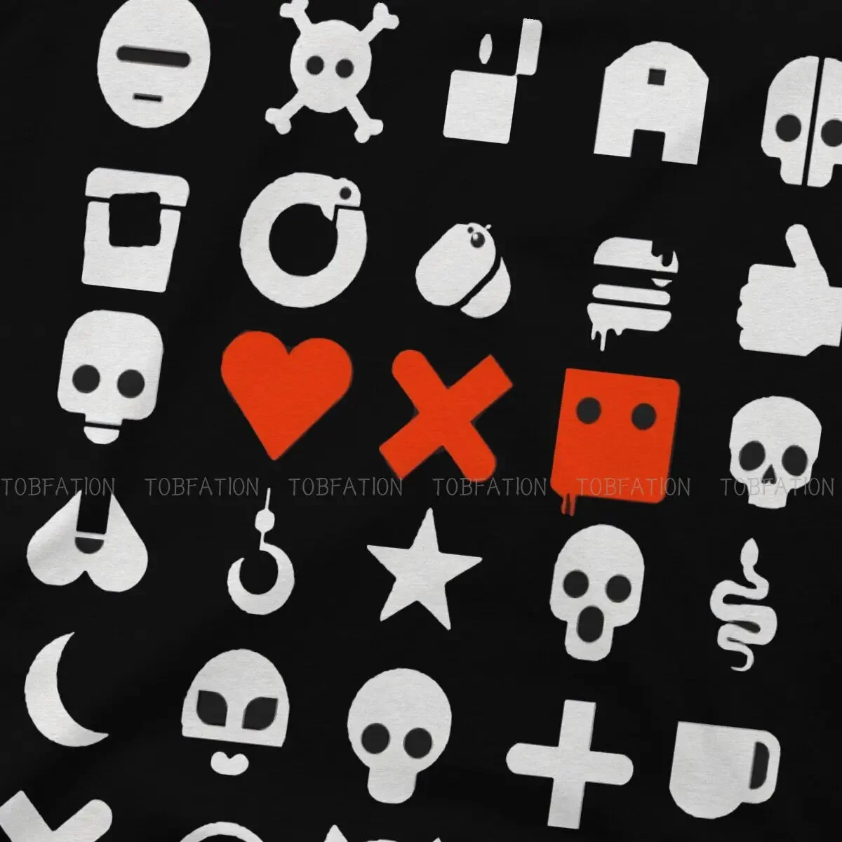 تي شيرت بأكمام قصيرة مع ملصقات وحلية ، كلاسيكي ، تصميم خاص ، حب ، موت ، روبوتات ، تلفزيون ، تصميم جديد ، تخفيض خاص