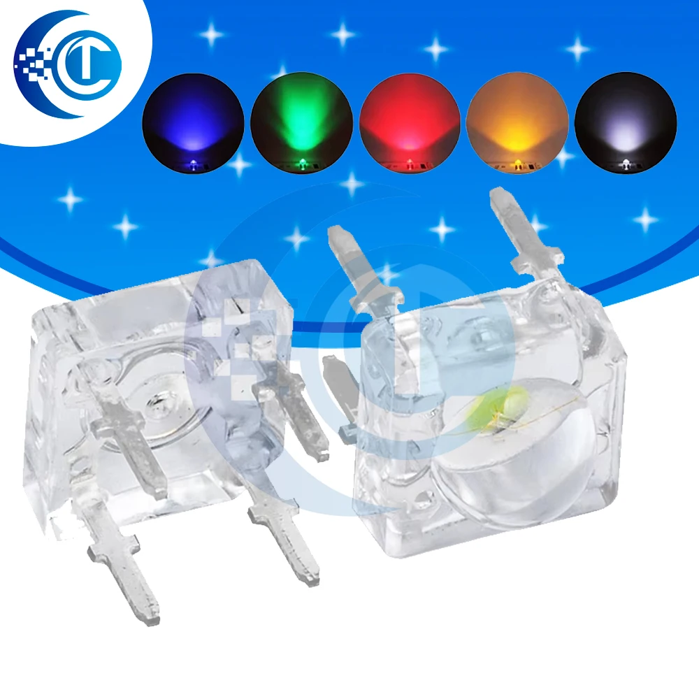 5Mm F5 Piranha Led Bianco Rosso Verde Ambra Trasparente 5Mm Led Diodo Diodi Emettitori Di Luce 4-Pin Piranha Led Diodos Luminosità-image
