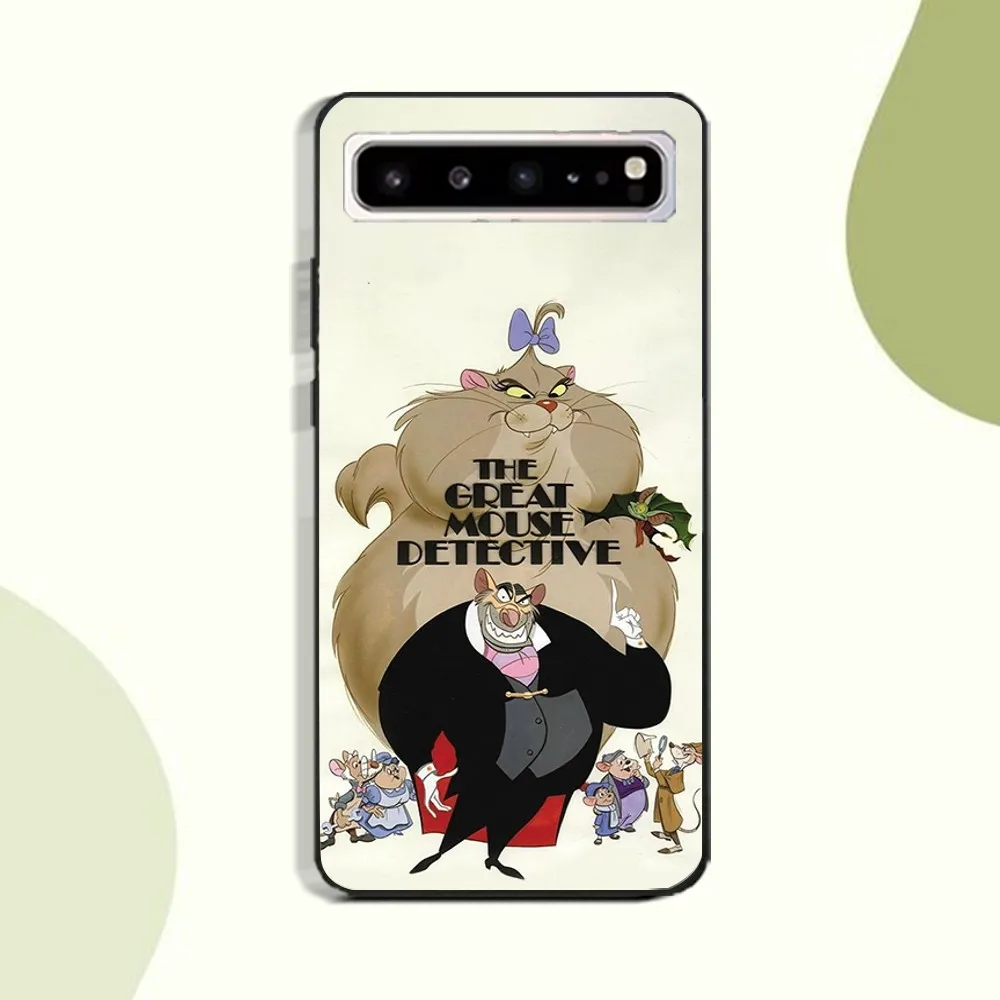 The G-Great M-Mouse Detective Phone Case For Samsung Galaxy A52 A12 A51 S21 Edge S22ULTRA S23 S20LITE Plus Ultra Black Cover