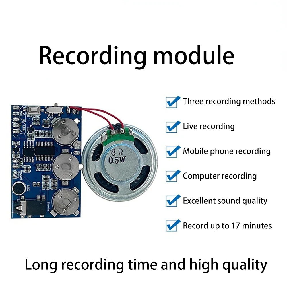 Recording Greeting Card Machine Chip for Music Voice Playback Homemade Creative Module