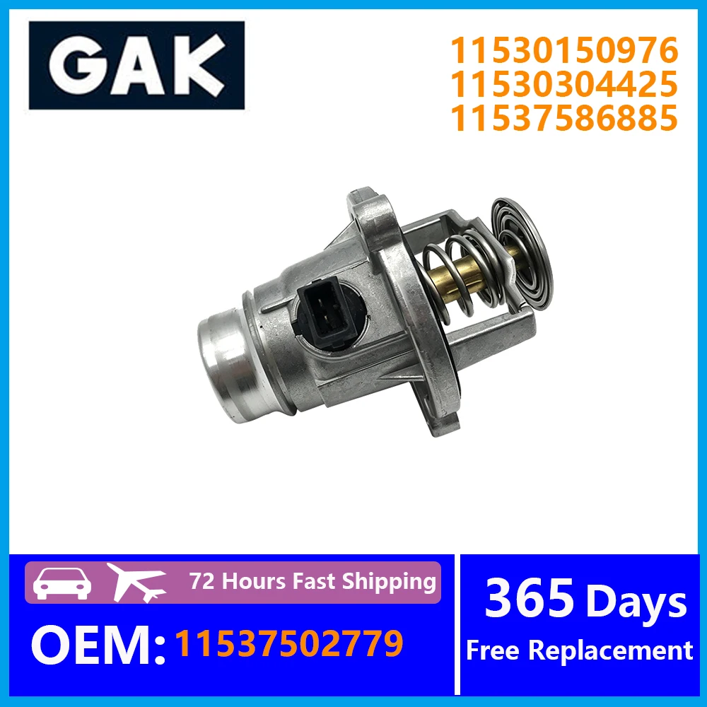 1PCS 11537502779 11530150976 GAK Cooling Water Thermostat For BMW F01 F02 F03 F04 F07 F10 F12 F13 E60 11530304425 11537586885