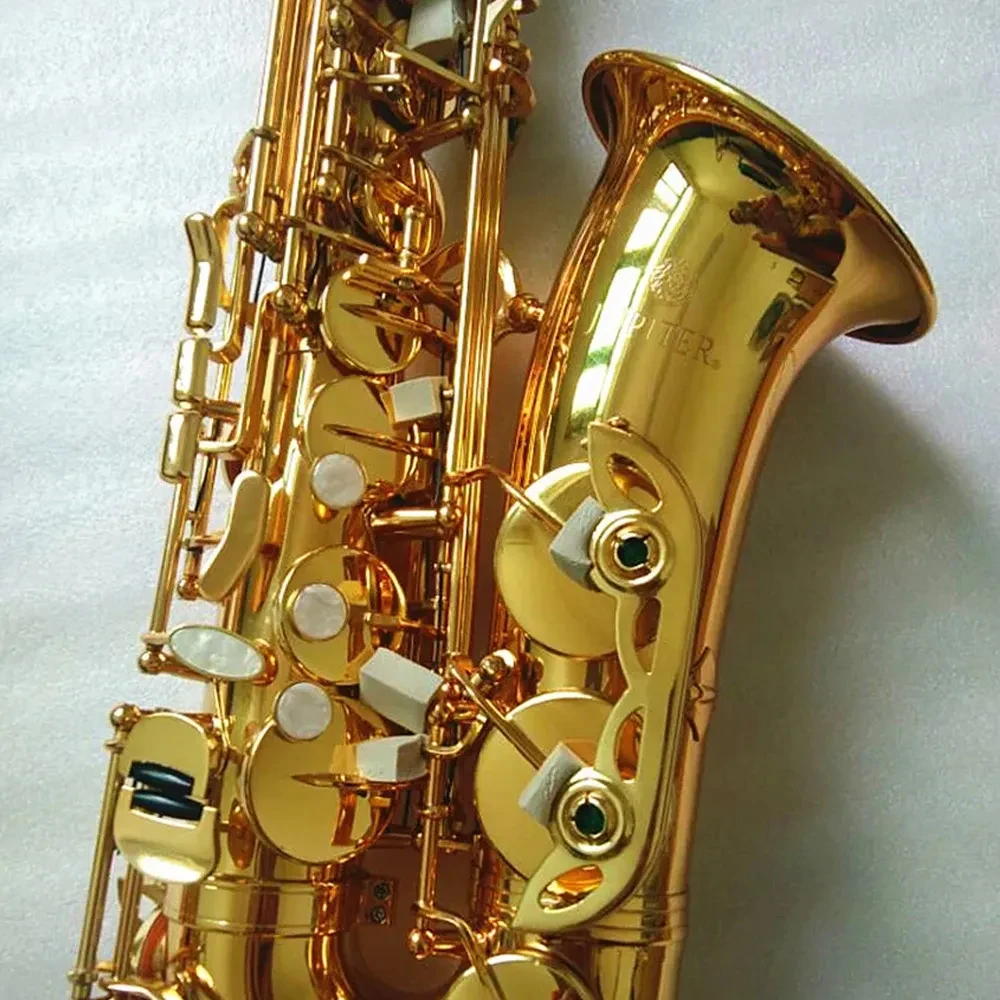 

JUPITER JAS669 New Arrival Alto Eb Tune Saxophone Brass Musical Instrument Lacquered gold brass Sax With Case Mouthpiece