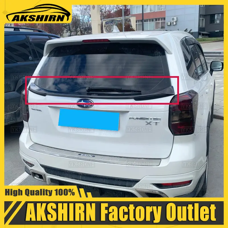 Car Rear Wing Spoiler For Subaru Forester Rear Middle Spoiler Carbon Fiber Car Rear Spoiler Wing Lip 2013 2014 2015 2016 2017