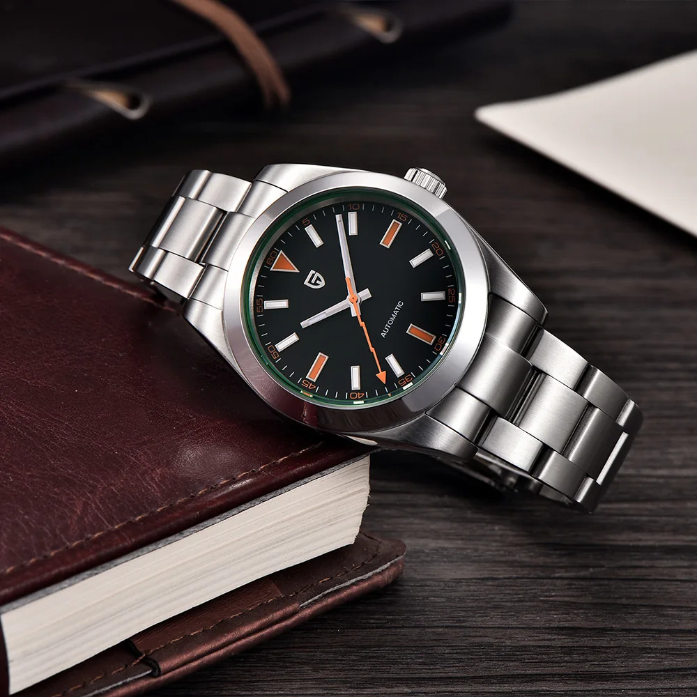 أحدث ساعات رجالية لعام 2025 من أفضل العلامات التجارية للأعمال بتصميم باجاني ساعة ميكانيكية NH35 ساعات أوتوماتيكية من الفولاذ المقاوم للصدأ موضة 10BAR