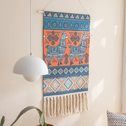 Franse High-End Hangende Schilderij Handgemaakte Katoenen Linnen Wandtapijt Decoratie Elektrische Meter Box Cover Slaapkamer Muur Opknoping