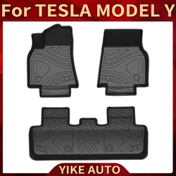 For TESLA MODEL Y 2019-2023 LHD RHD Auto Car Floor Mats All-Weather TPE Foot Mats Odorless Pad Tray Mat Interior Accessories