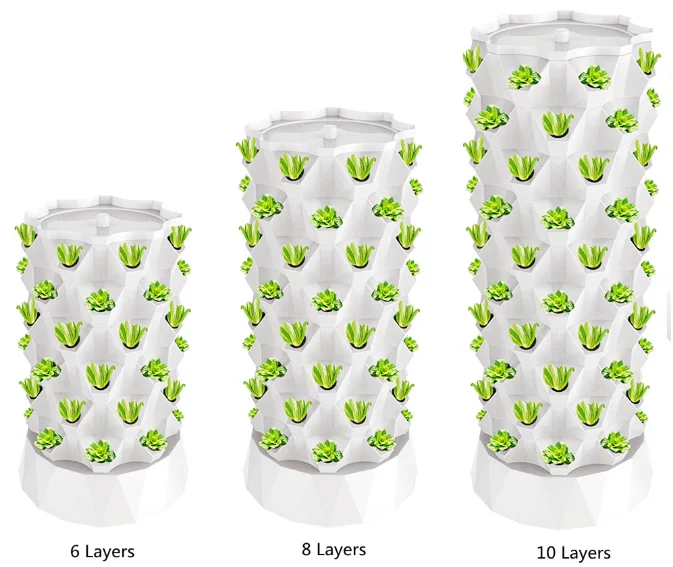 Cultivation Model Pineapple Pagoda Family Flower Pot Indoor Multi-layer Aeroponic Soilless High Rigidity Pump