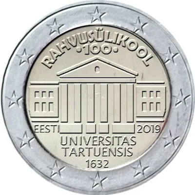 

Estonia Established a Century-Old 2-Euro UNC Brand New at Tartu National University Commemorative Coin 2019