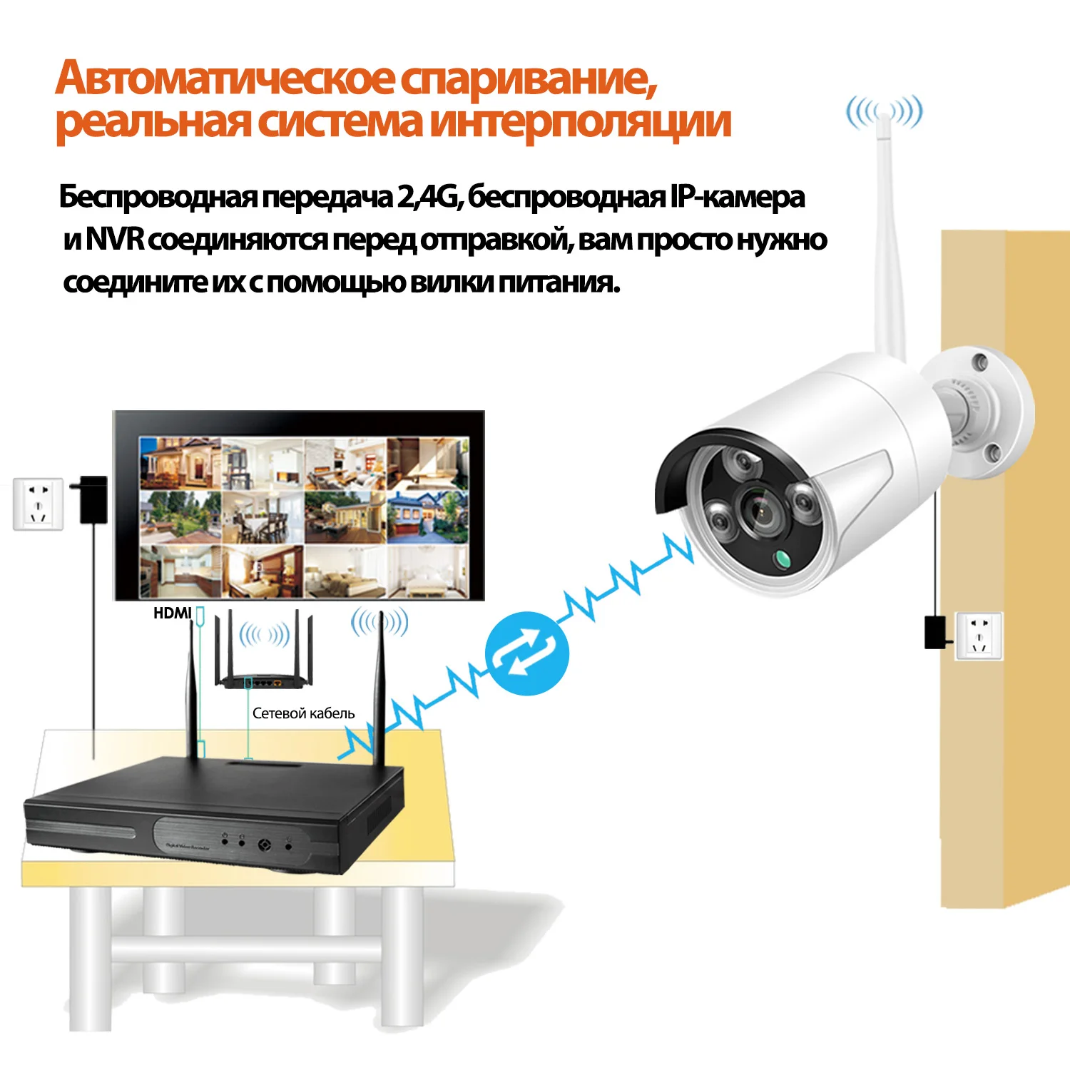 10CH H.265 HD 5MP 3MP 1080P wireless NVR recorder solo per Eseecloud Wifi CCTV CAMERA IPPRO APP