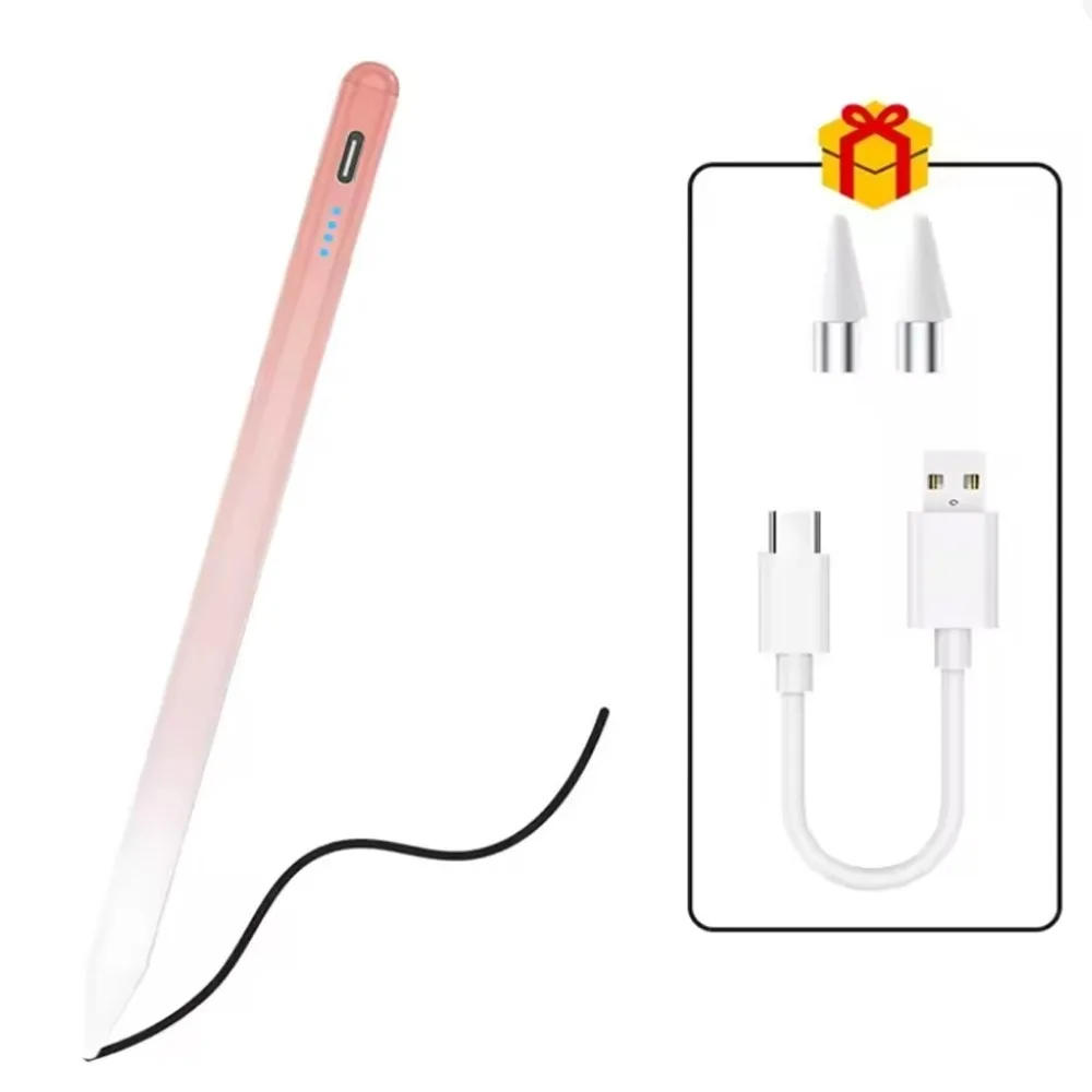 

Universal Active Stylus Pen Mobile Phone Rechargeable Screen Pencil Sensitive Indicator Light Capacitive Stylus for Android/iOS
