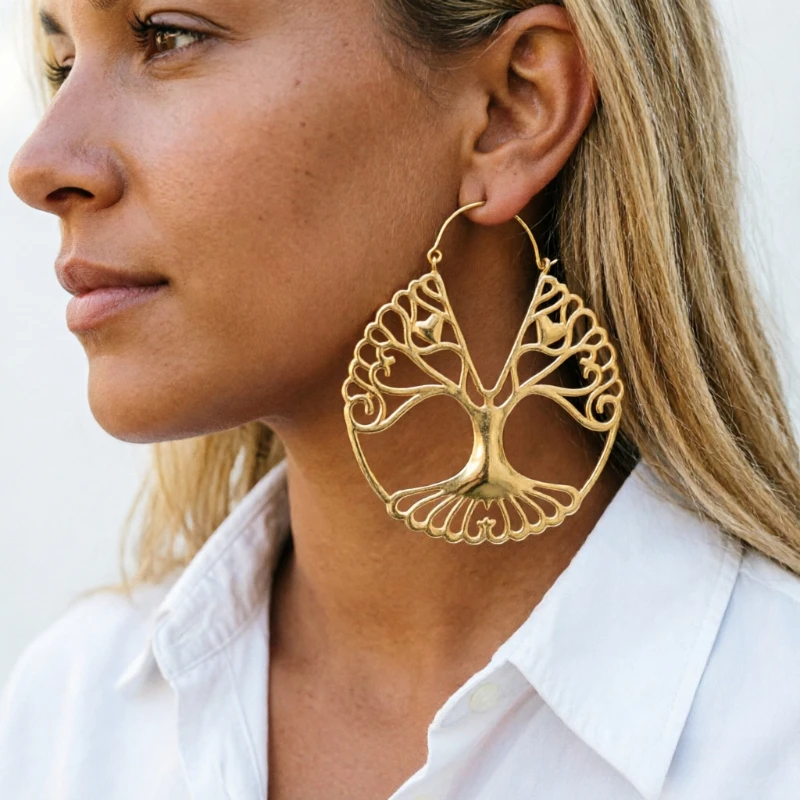 Luxury Lifestyle Jewelry - 보헤미안 스타일 속이 빈 생명의 나무