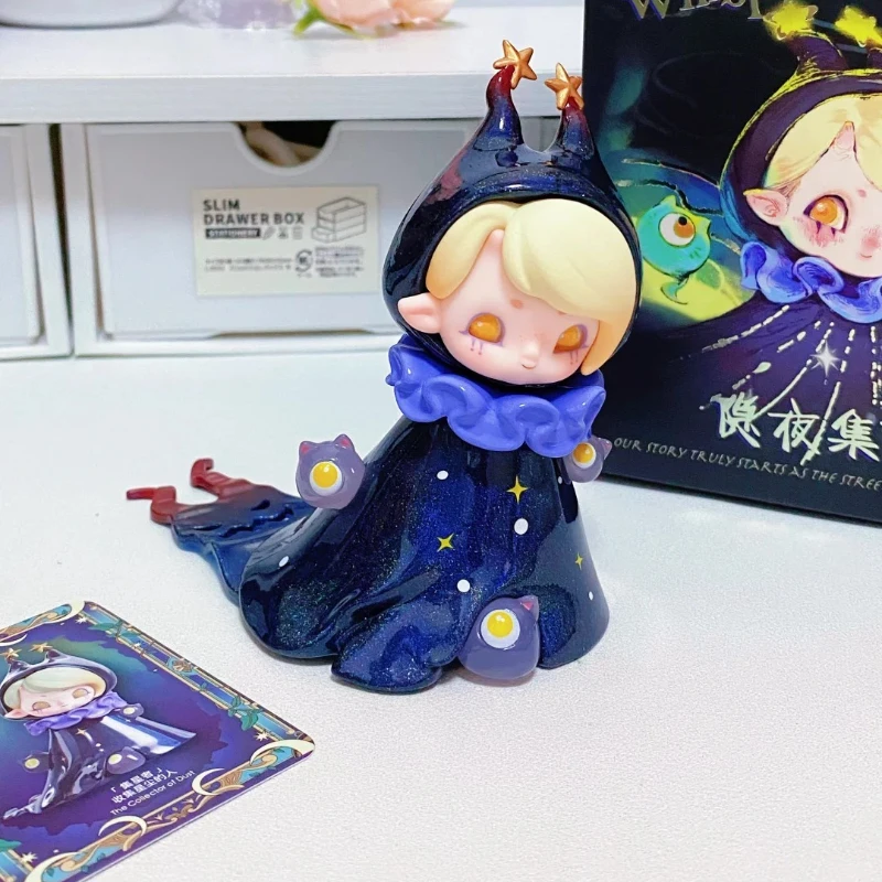 Impopo Pix الهمس في سلسلة الليل صندوق أعمى اللعب مفاجأة صندوق غامض لطيف أنيمي نموذج لجسم جمع دمية حلية هدية عيد الميلاد