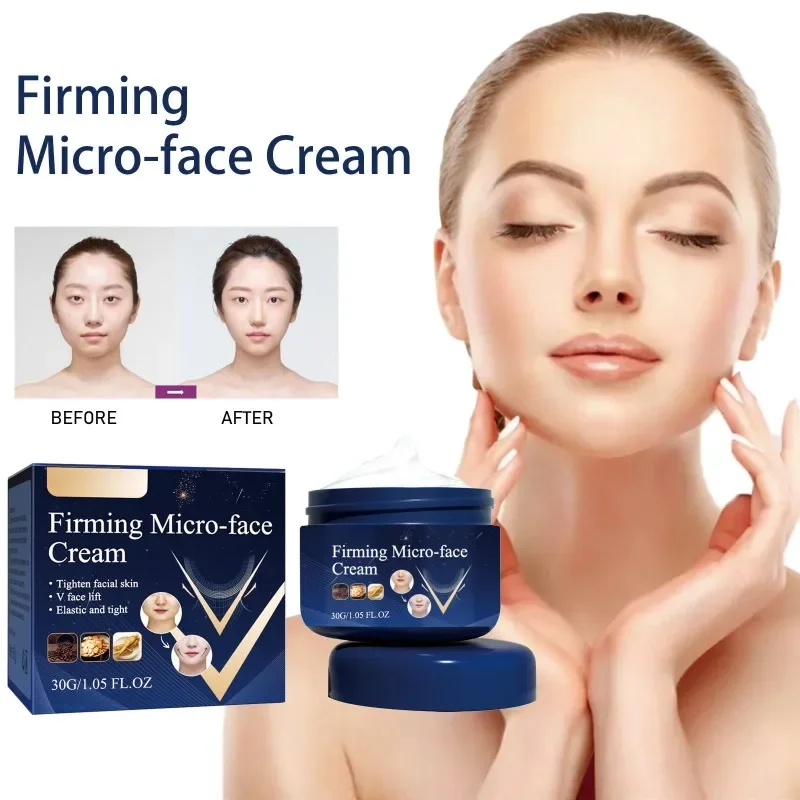 Firming Face Removing Double Jawline Lift Relaxant Massage Cream Firming Anti-Aging Cream V Face Shaping Product Fat Burning 30g