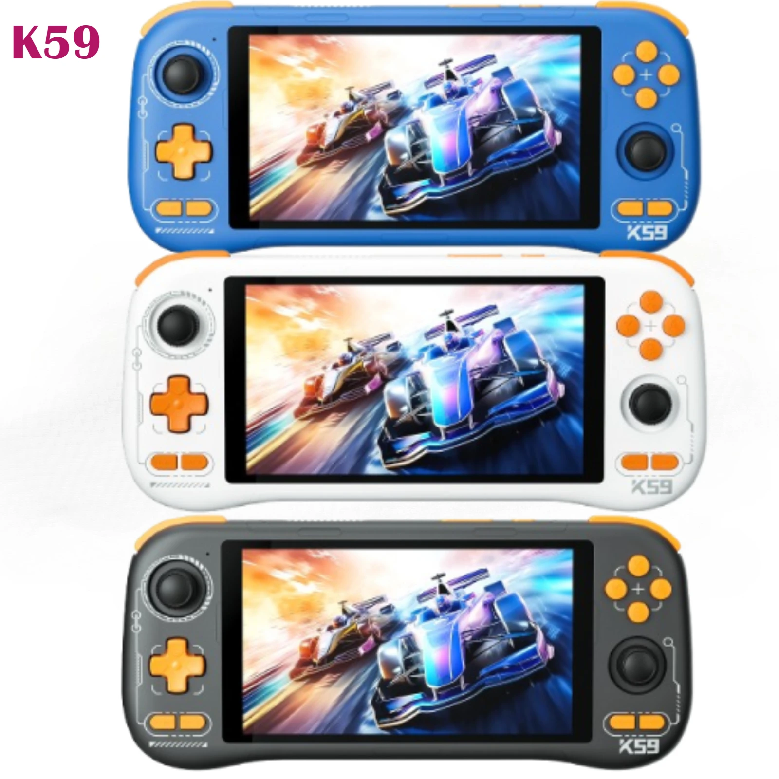 K59 Pro Android 14 Handheld Game Console 5.5 Inch Touch Screen 5000mAh With Cooling Fan Portable Video Player Multi‑Format Game view 6
