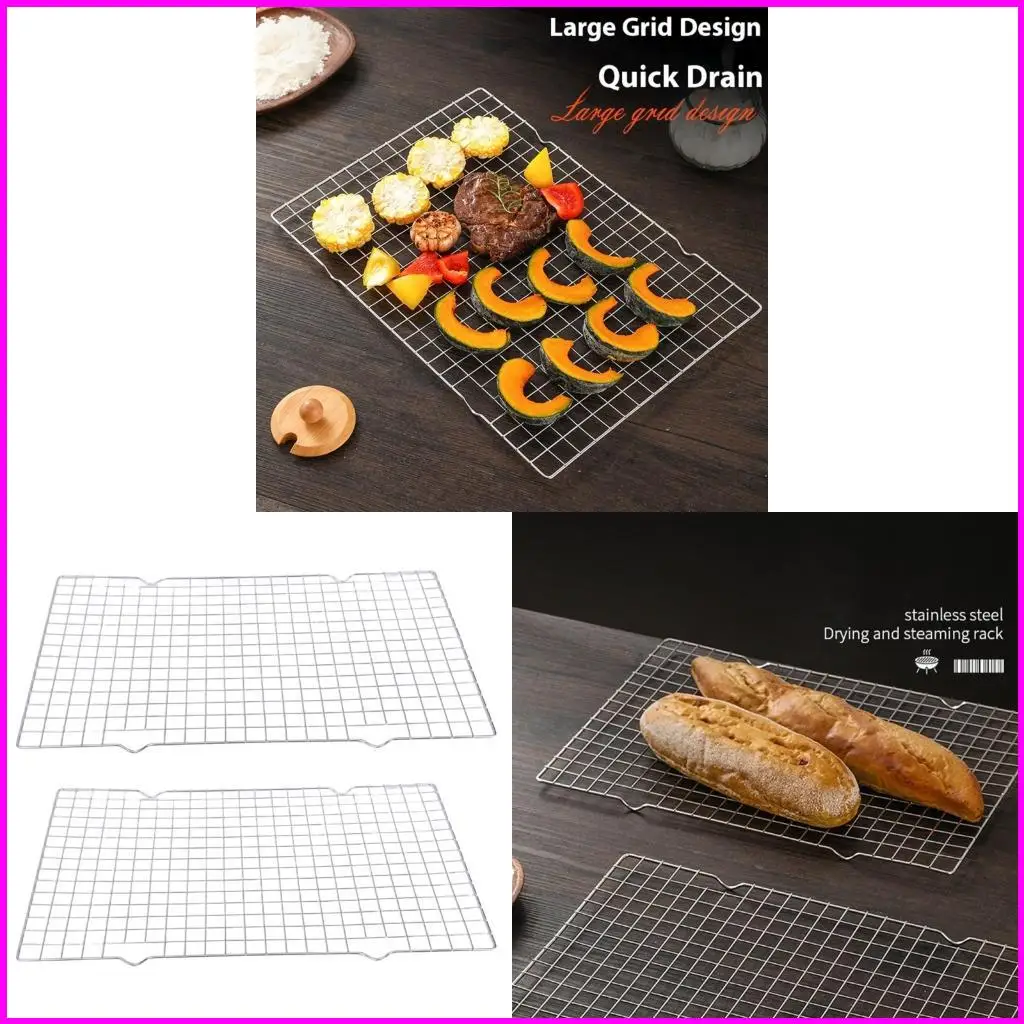 

2pcs Rusts Presect Nearnabless Steel Baking Srach