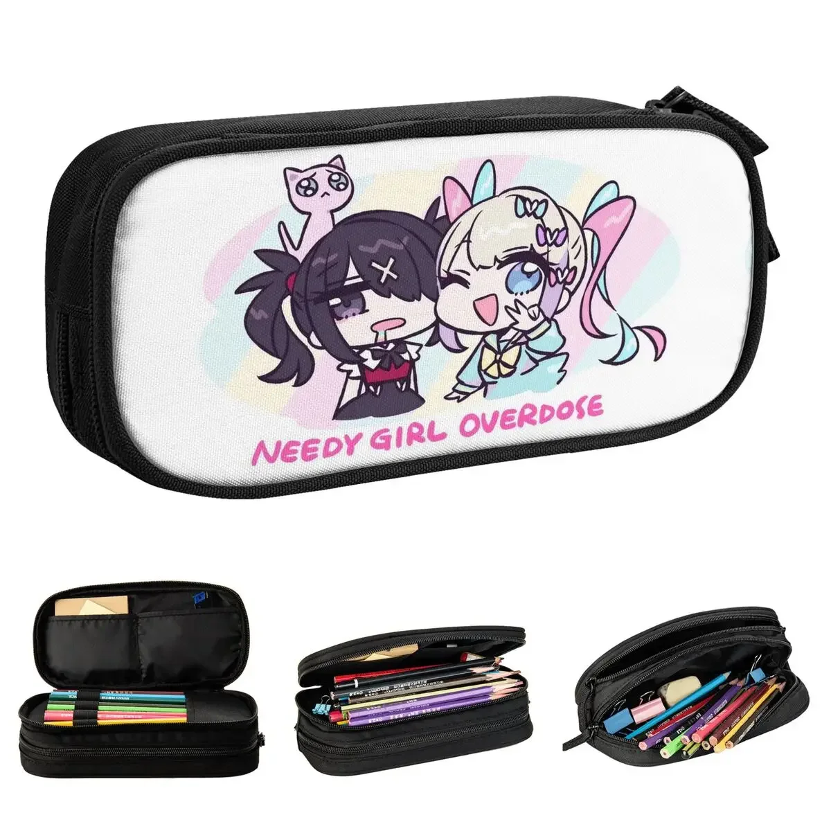 KAngel Ame-Chan Anime Game Pencil Case Creative Needy Girl Overdose Pen Bag Student Large Storage School Supplies Pencil Pouch