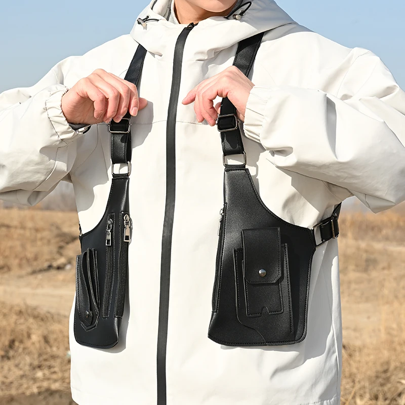 Taktische Outdoor-Brusttasche, Taktische Angeltasche, Outdoor-Sport-Brusttasche, Mehrzweck-Taktische Westentasche für Herren – Detail 3