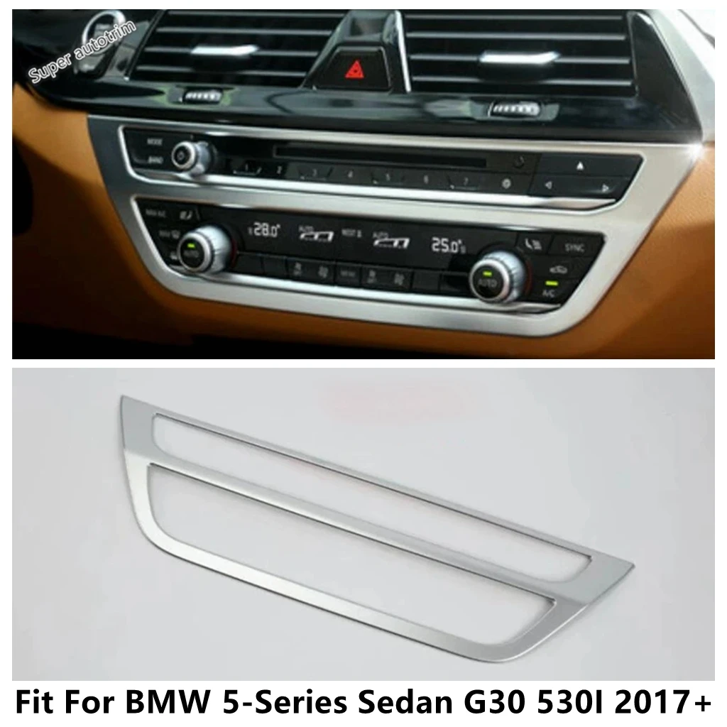 

Central Control Air Conditioning AC Panel Frame Decoration Cover Trim Accessories For BMW 5 Series Sedan G30 530I 2017 - 2023