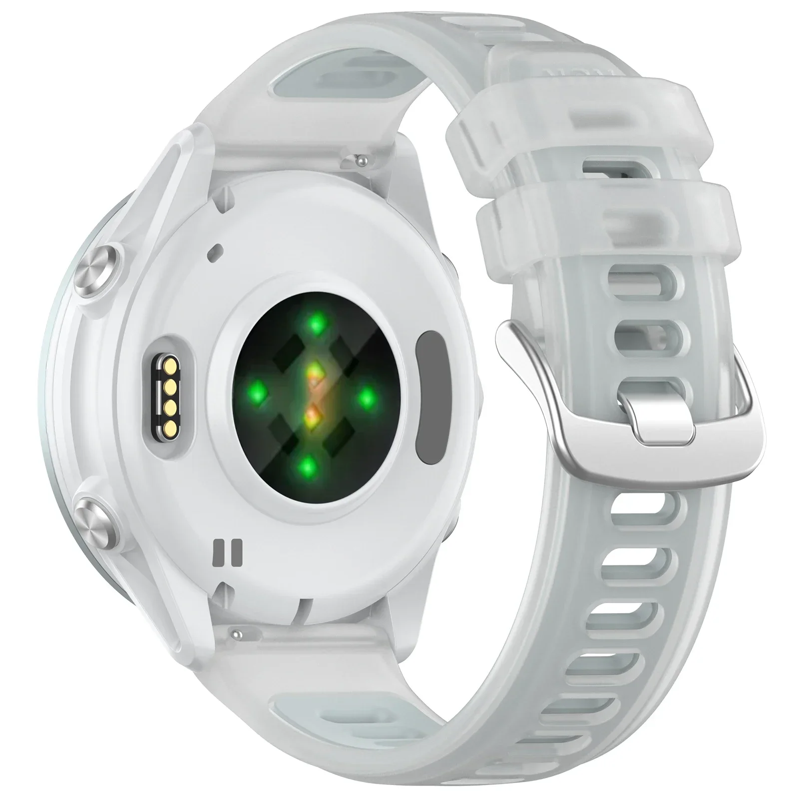 Semi-Transparent Sports Silicone Strap For Huawei Watch GT6/GT5/4/3 46mm Two-Tone Bracelet for Huawei GT6/GT5 Pro 46mm Wristband