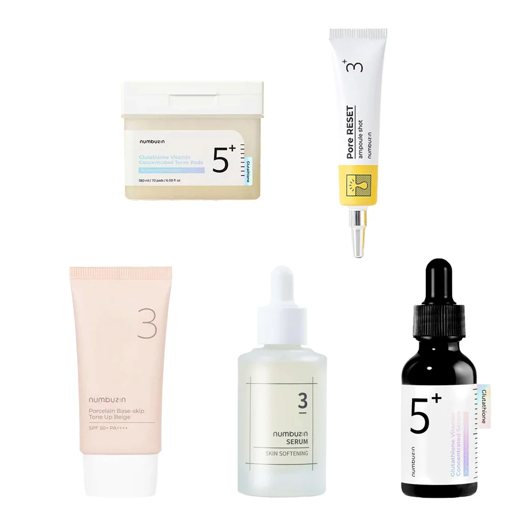 

Numbuzin No.3 Bare Face Essence Toner Pads, Pore Minimizing Oil Control & Moisturizing - Dark Spot Care Lightening Skin Care