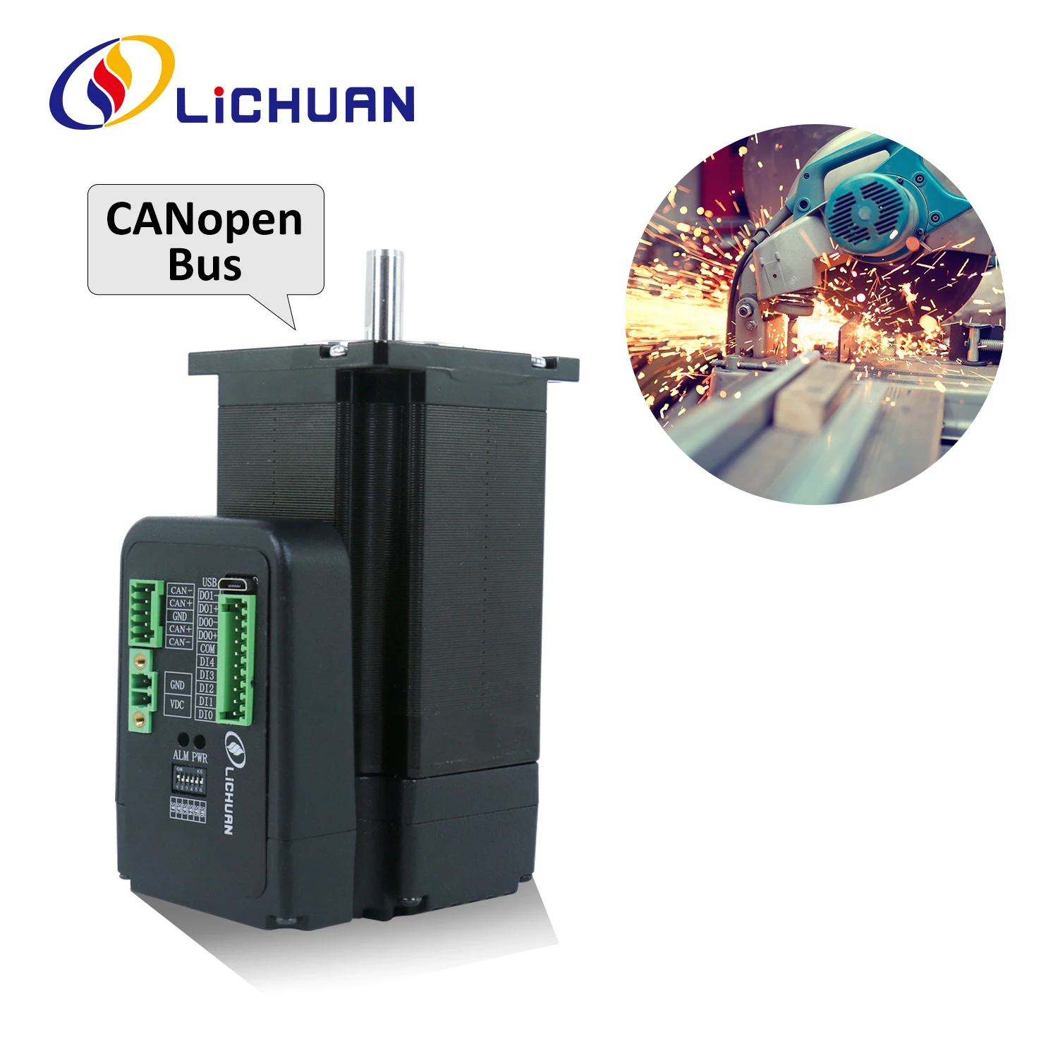 Lichuan 1N.m/2N.m/3N.m Integrated Stepping Motor 36V 4A 1000PPR 2Phase Nema23 Closed Loop Stepper Motors Driver for CNC&Robot