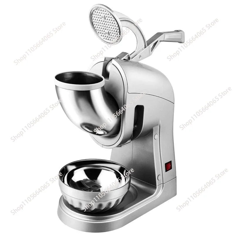 Commercial Fully Automatic High Power Snowflake Ice Shaver Electric Milk Snow Ice Crusher for Milk Tea & Street Stall Dessert