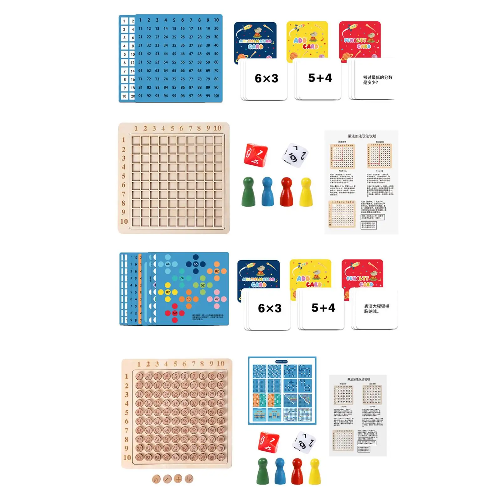 Math Manipulatives Educatief 2 In 1 Toevoeging Tafel Van Vermenigvuldiging Grafiek Math Tellen Blokken Math Speelgoed Voor Jongen Kinderen Meisje