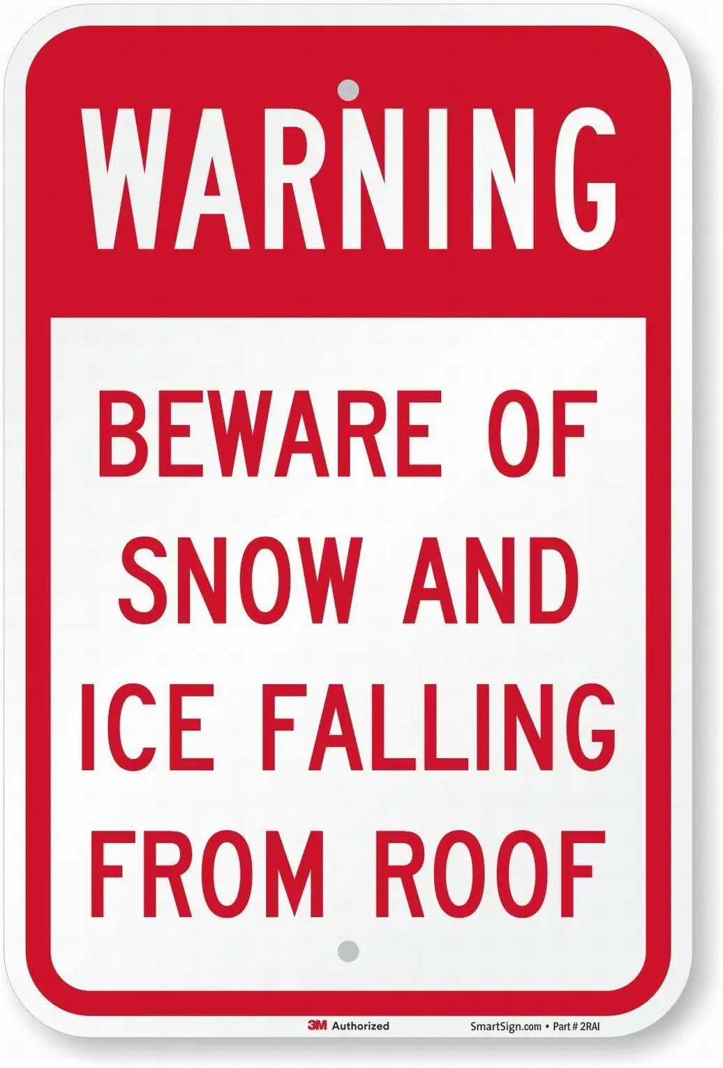 Beware of Snow and Ice Falling from Roof Safety  Tin Metal Signs Road Street Sign Outdoor Decor Caution Signs