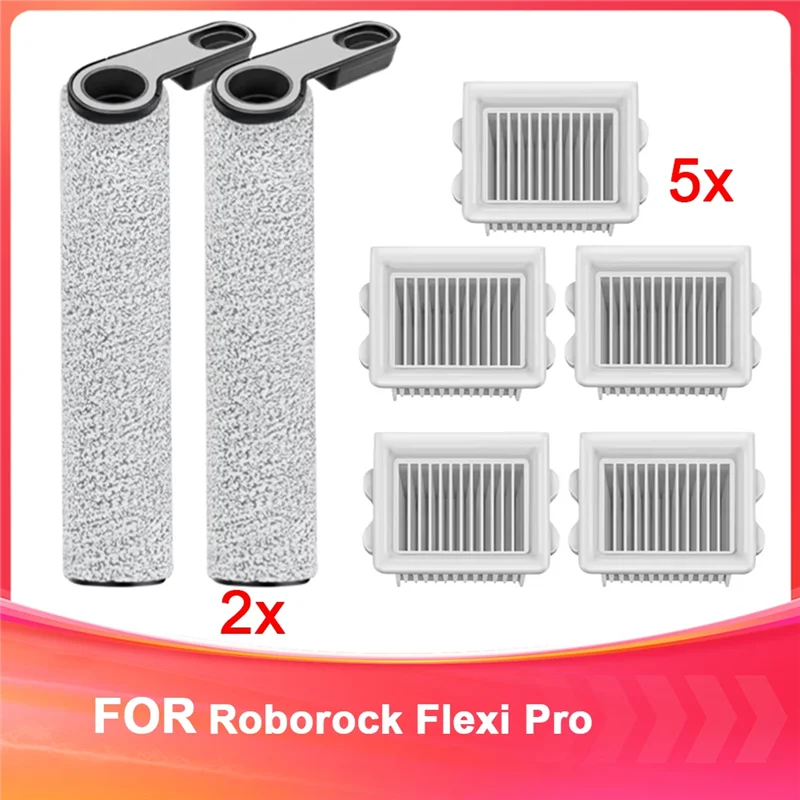 

WORTHOWN-для Roborock Flexi Pro пылесос для влажной и сухой уборки, роликовая щетка и аксессуары для фильтров, запасные части