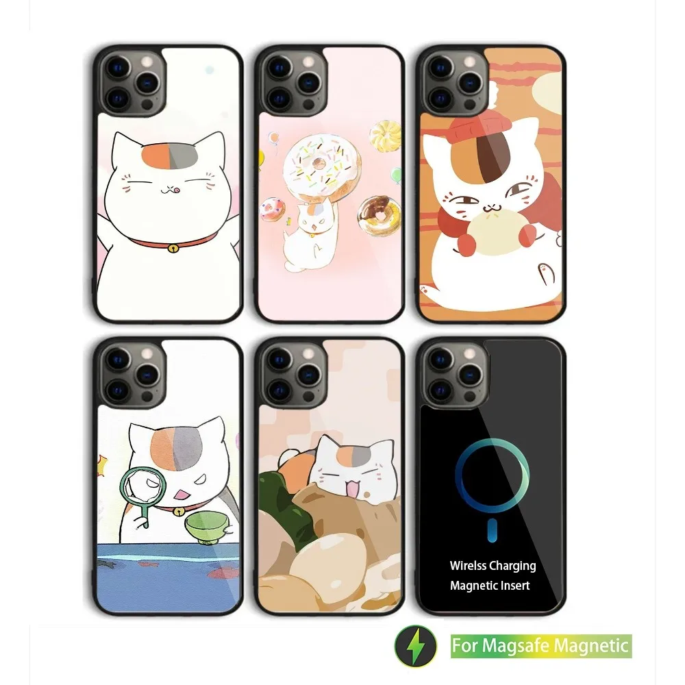 Natsume yuujinchou Nyanko Sensei Phone Case For iPhone 15,14,13,12,11,Plus,Pro,Max Mini Magsafe Magnetic Wireless Charging