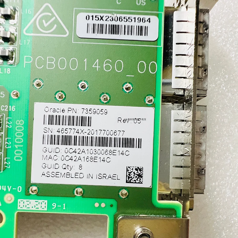 بطاقة شبكة جيجابت بأربعة منافذ كهربائية ، Mellanox G ، cx556A ، 10 ، 42 ، CX556A