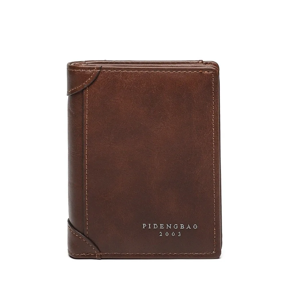 

Casual Short PU Leather Wallets ID Credit Card Multi Function Men Clutch Bag Storage Zipper Pouch Card Holder Male Women