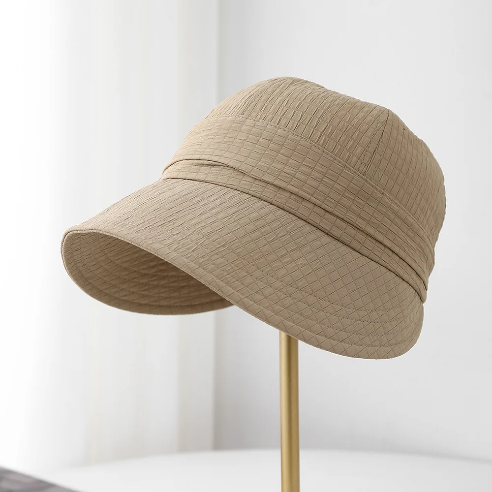 Kapelusz typu Bucket Kobiety Letnie kapelusze przeciwsłoneczne dla kobiet Rybak Czapka z szerokim daszkiem Kapelusz z daszkiem Kobieta Bob Sunhat Outdoor Casual New