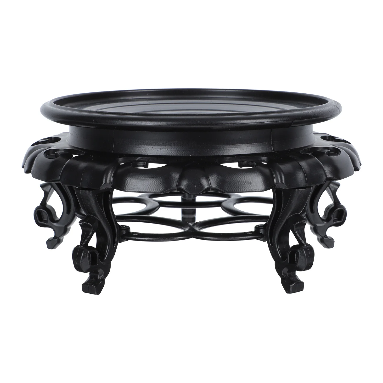 

1pc Resin Tray Flower Stand Minimalist Potted Plant Base Small Flowerpot Rack Vase Storage Display For Home Office Decor Garden