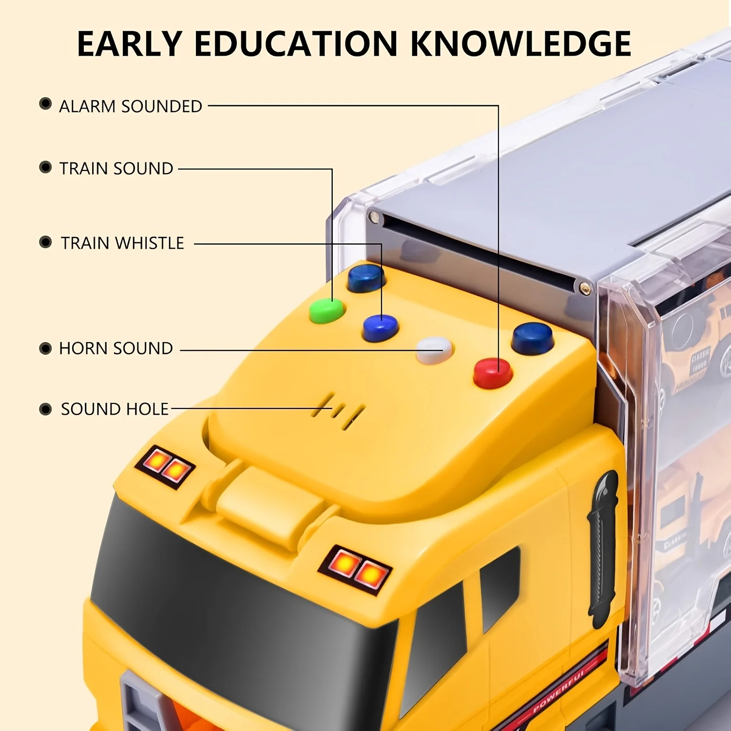 Set di giocattoli per camion da trasporto da costruzione, macchinina da costruzione pressofusa, set di giocattoli per camion in metallo in lega di giocattoli per bambini, regalo di compleanno perfetto