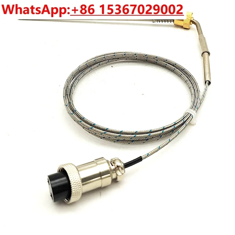 PT100 platinum thermal temperature sensor K type armored thermocouple needle type high temperature resistant bendable probe
