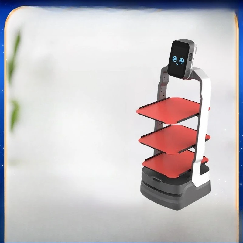 Intelligent food delivery robot food delivery leads advertising and interactive welcome